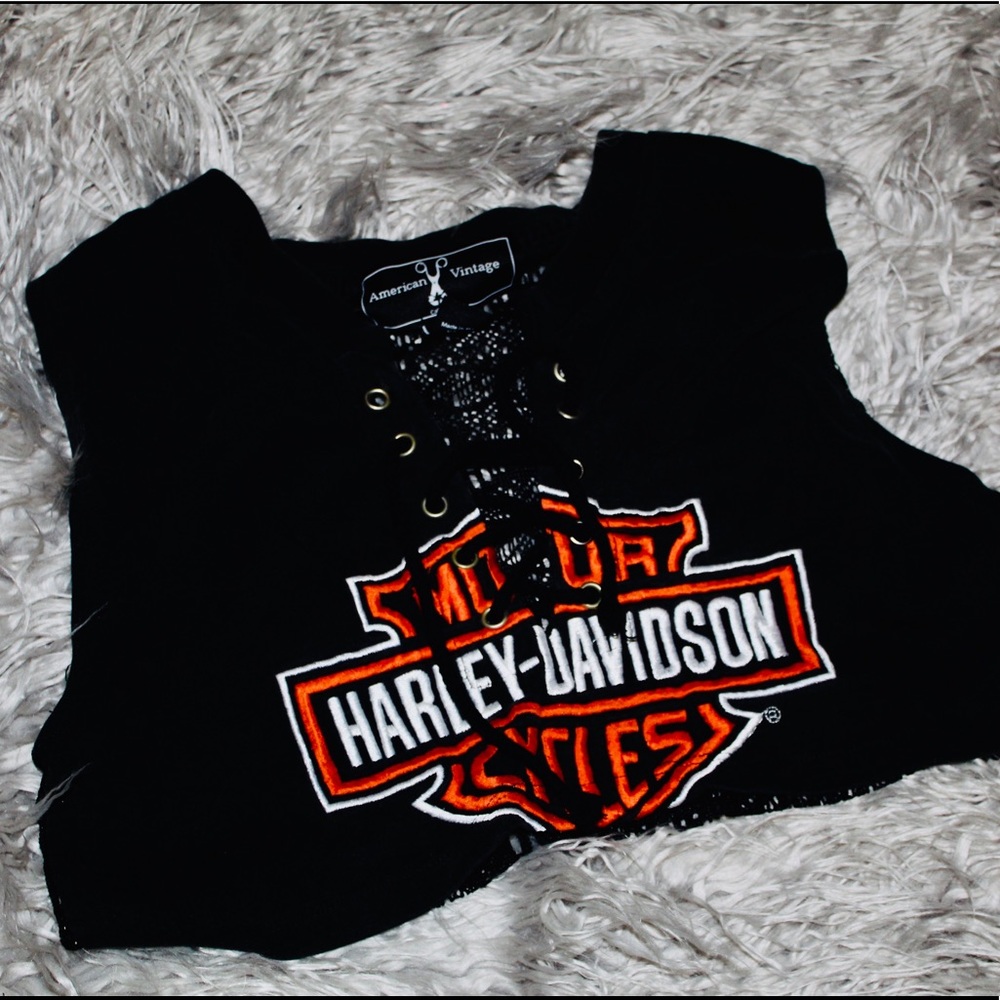Vintage Harley Davidson crop